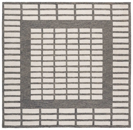 Safavieh Ebony 6'-0" x 6'-0" Rug in Grey / Ivory