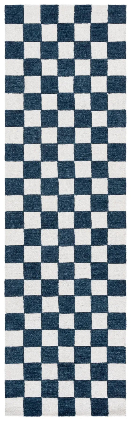 Safavieh Ebony 2'-3" x 8'-0" Rug in Blue / Ivory