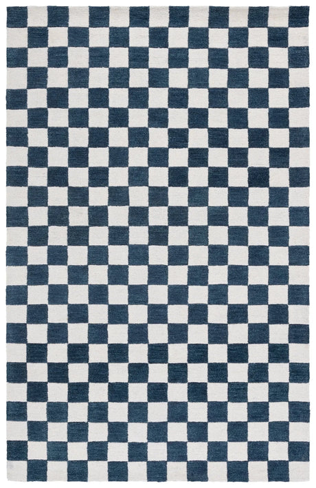Safavieh Ebony 4'-0" x 6'-0" Rug in Blue / Ivory