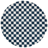 Safavieh Ebony 6'-0" x 6'-0" Rug in Blue / Ivory