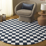 Safavieh Ebony 6'-0" x 6'-0" Rug in Blue / Ivory