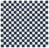 Safavieh Ebony 6'-0" x 6'-0" Rug in Blue / Ivory