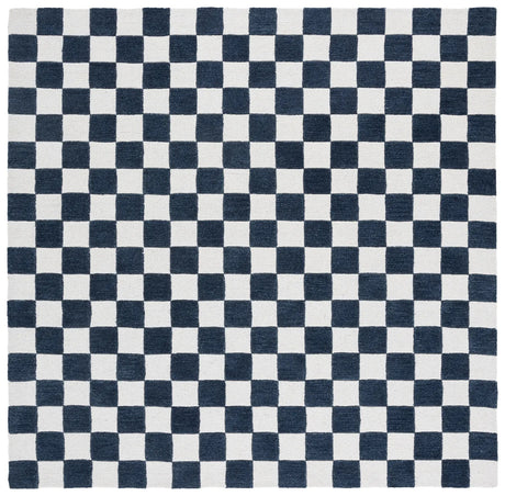 Safavieh Ebony 6'-0" x 6'-0" Rug in Blue / Ivory