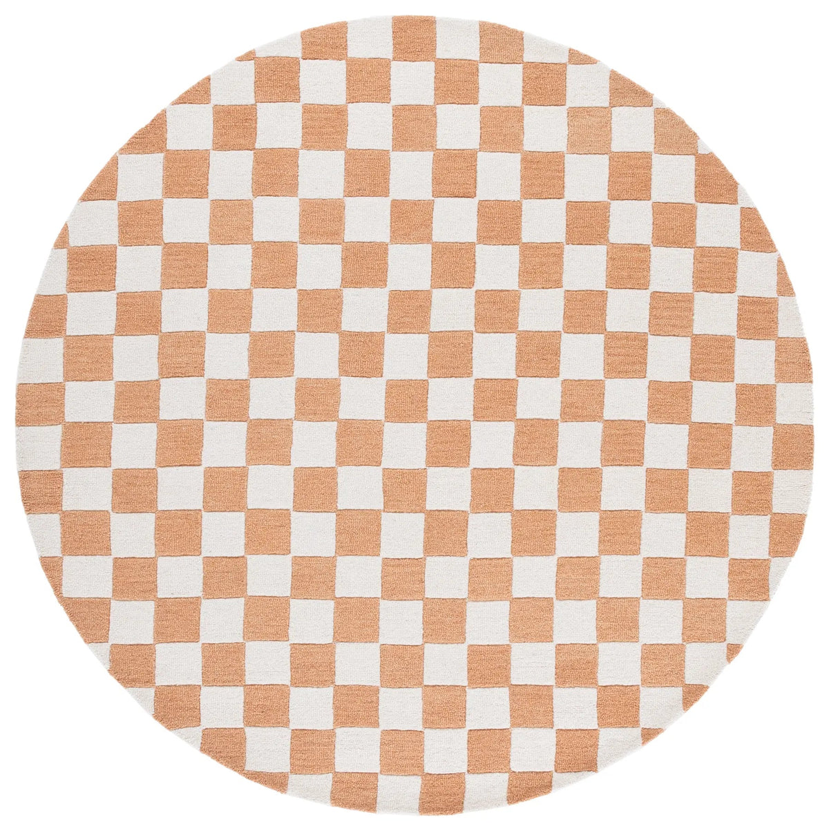 Safavieh Ebony 6'-0" x 6'-0" Rug in Rust / Ivory