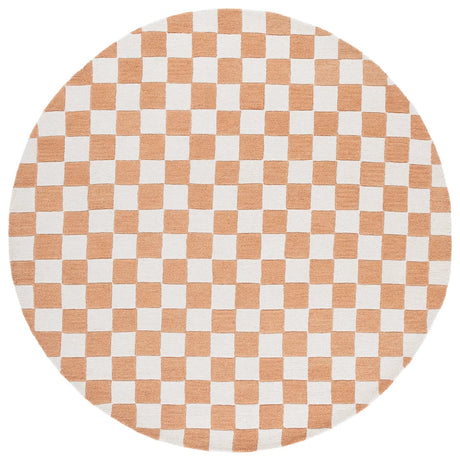 Safavieh Ebony 6'-0" x 6'-0" Rug in Rust / Ivory