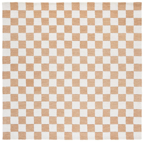 Safavieh Ebony 6'-0" x 6'-0" Rug in Rust / Ivory