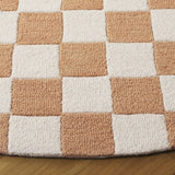 Safavieh Ebony 6'-0" x 6'-0" Rug in Rust / Ivory