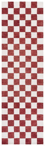 Safavieh Ebony 2'-3" x 8'-0" Rug in Red / Ivory