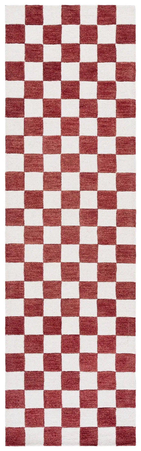 Safavieh Ebony 2'-3" x 8'-0" Rug in Red / Ivory