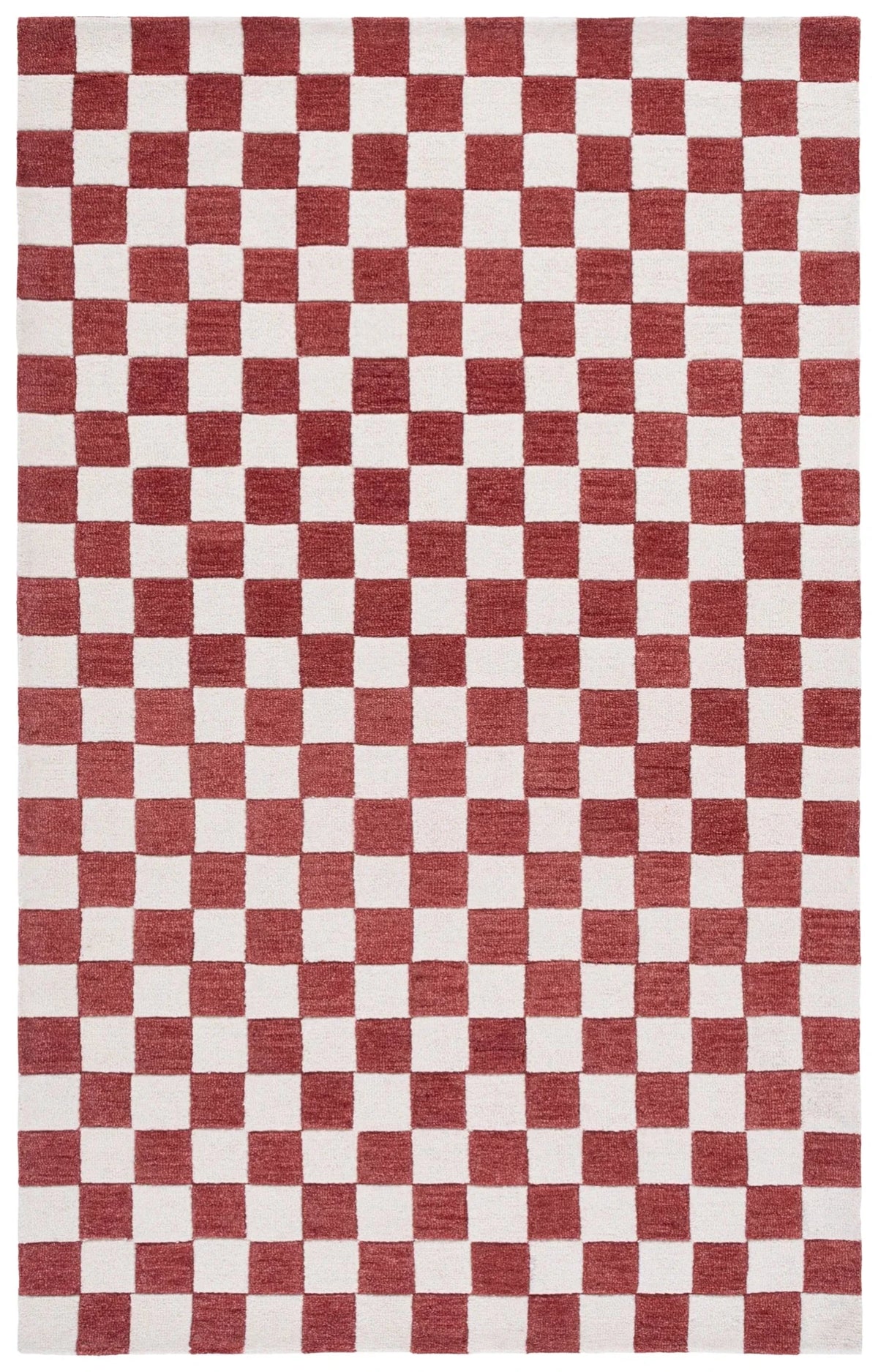 Safavieh Ebony 4'-0" x 6'-0" Rug in Red / Ivory
