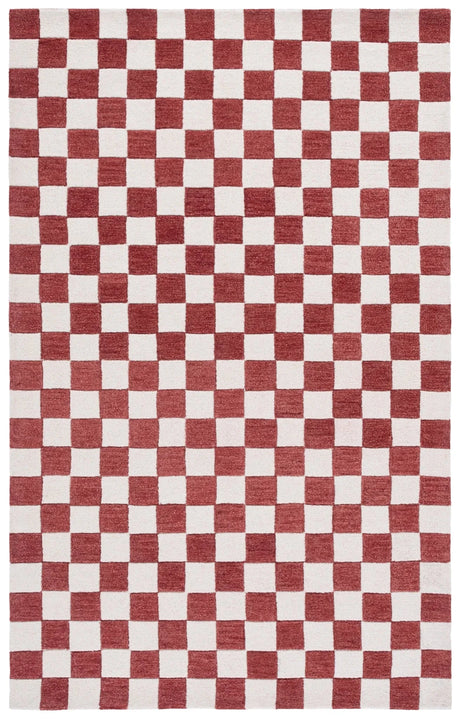 Safavieh Ebony 4'-0" x 6'-0" Rug in Red / Ivory