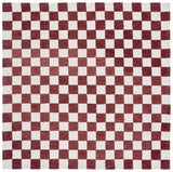 Safavieh Ebony 6'-0" x 6'-0" Rug in Red / Ivory
