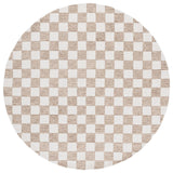 Safavieh Ebony 6'-0" x 6'-0" Rug in Brown / Ivory