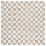 Safavieh Ebony 6'-0" x 6'-0" Rug in Brown / Ivory
