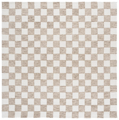 Safavieh Ebony 6'-0" x 6'-0" Rug in Brown / Ivory