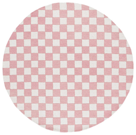 Safavieh Ebony 6'-0" x 6'-0" Rug in Pink / Ivory