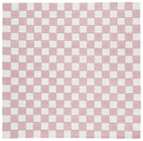 Safavieh Ebony 6'-0" x 6'-0" Rug in Pink / Ivory