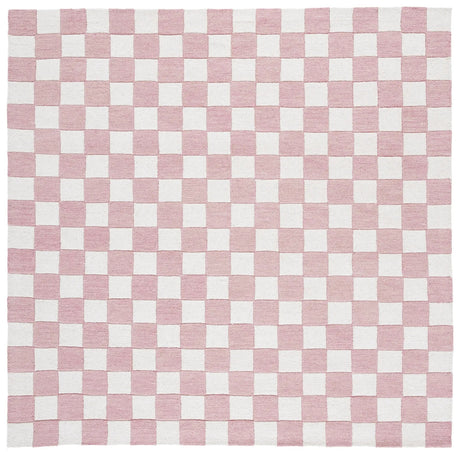 Safavieh Ebony 6'-0" x 6'-0" Rug in Pink / Ivory