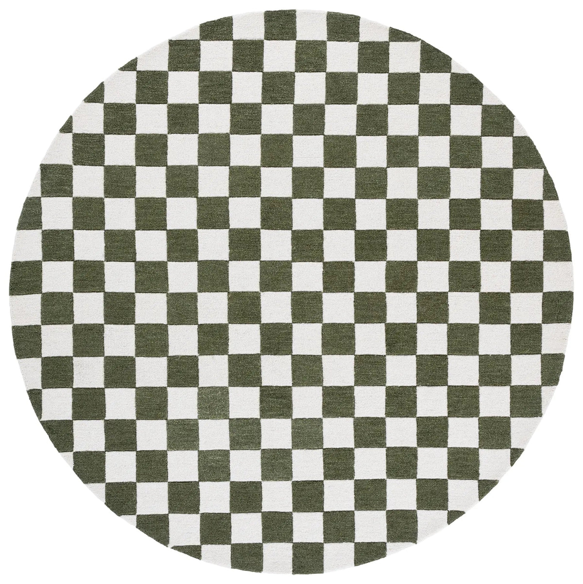 Safavieh Ebony 6'-0" x 6'-0" Rug in Green / Ivory