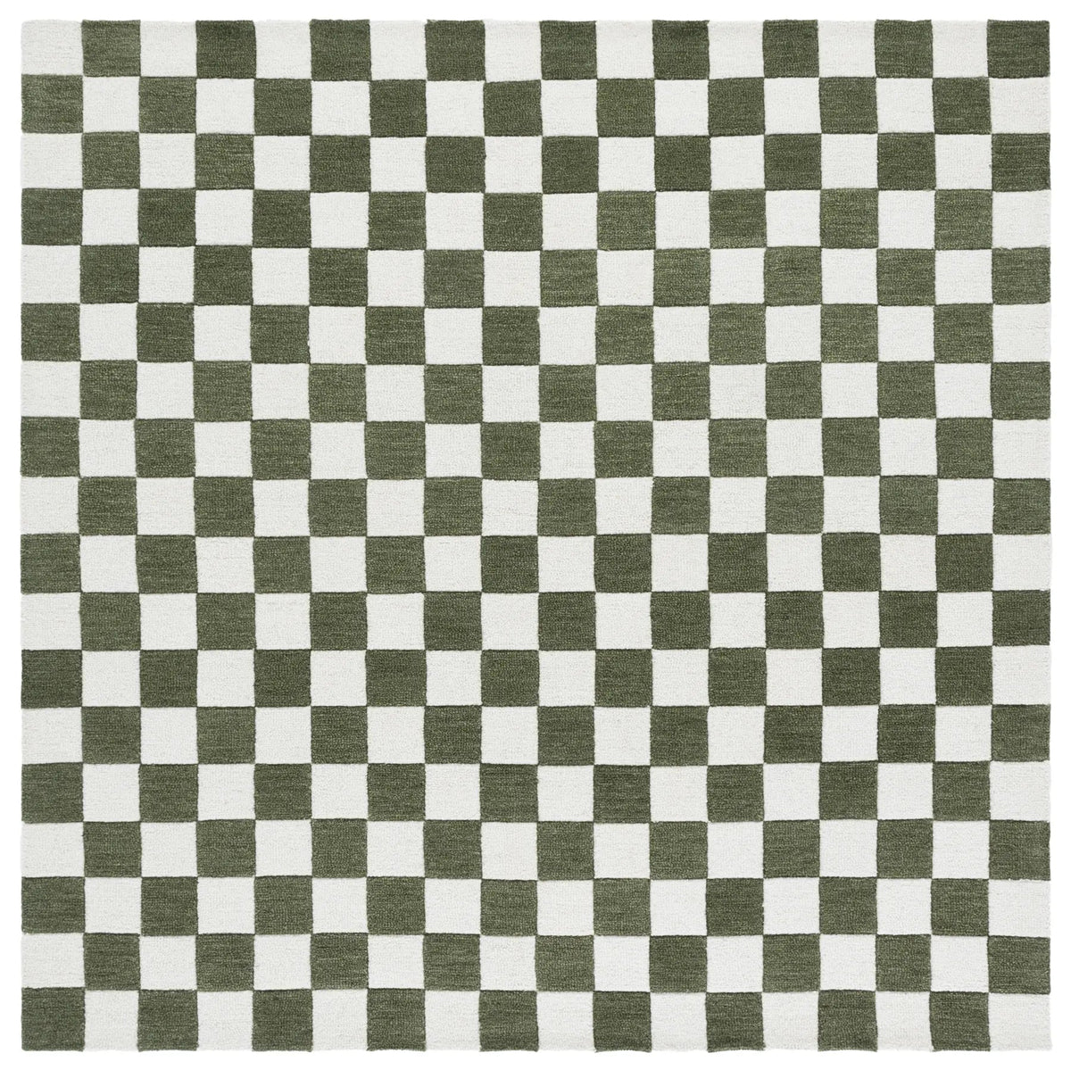 Safavieh Ebony 6'-0" x 6'-0" Rug in Green / Ivory