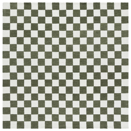 Safavieh Ebony 6'-0" x 6'-0" Rug in Green / Ivory