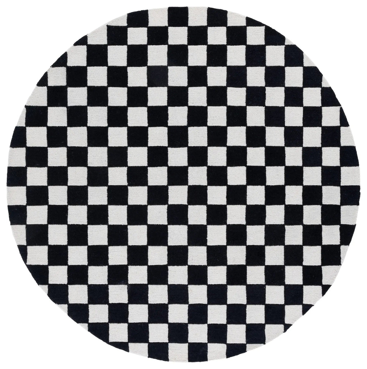 Safavieh Ebony 6'-0" x 6'-0" Rug in Black / Ivory