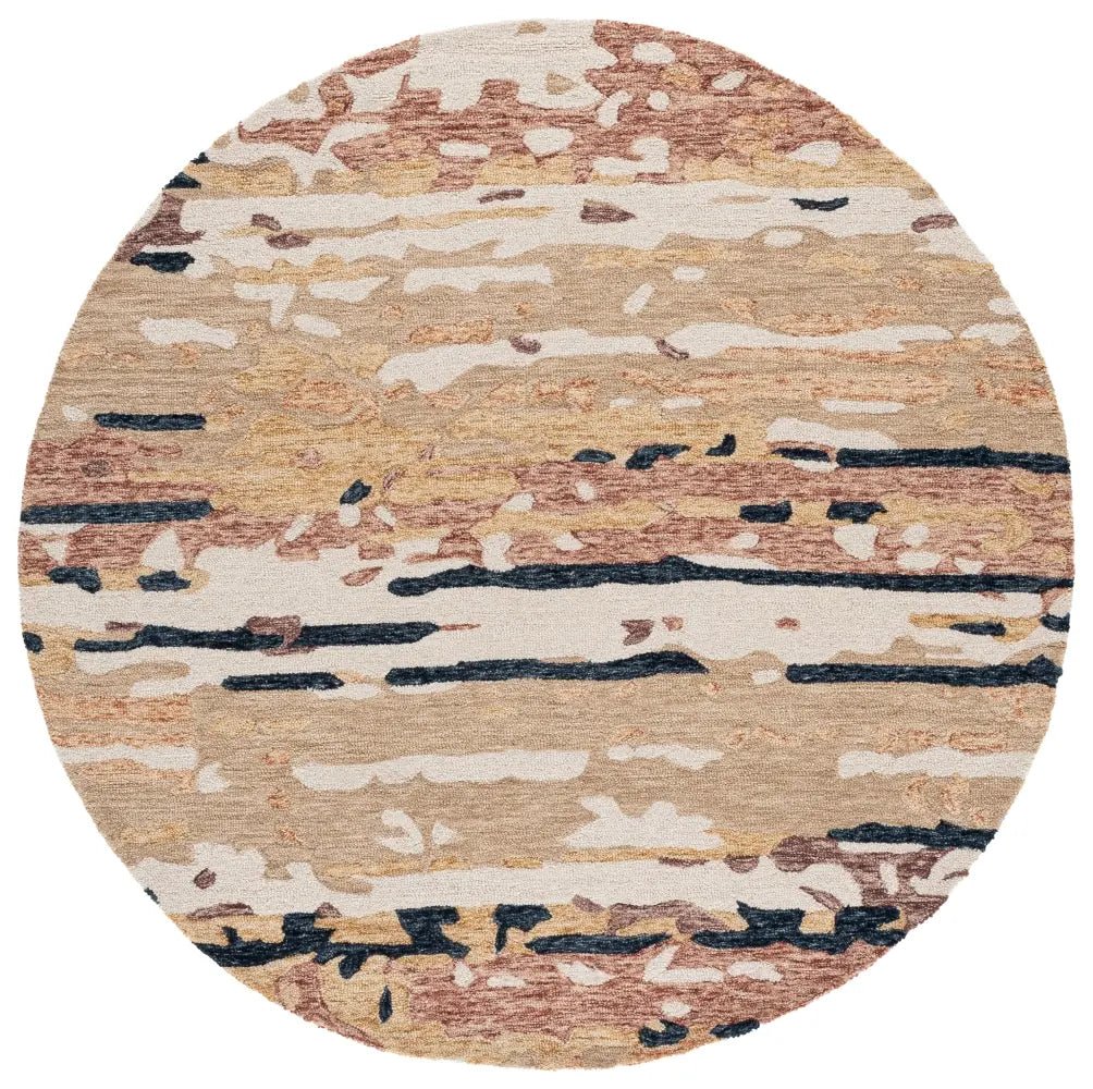 Safavieh Ebony 6'-0" x 6'-0" Rug in Beige / Rust