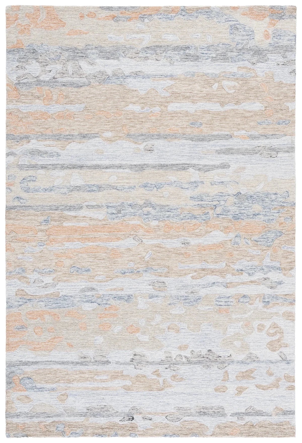Safavieh Ebony 4'-0" x 6'-0" Rug in Grey / Rust