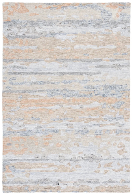 Safavieh Ebony 4'-0" x 6'-0" Rug in Grey / Rust