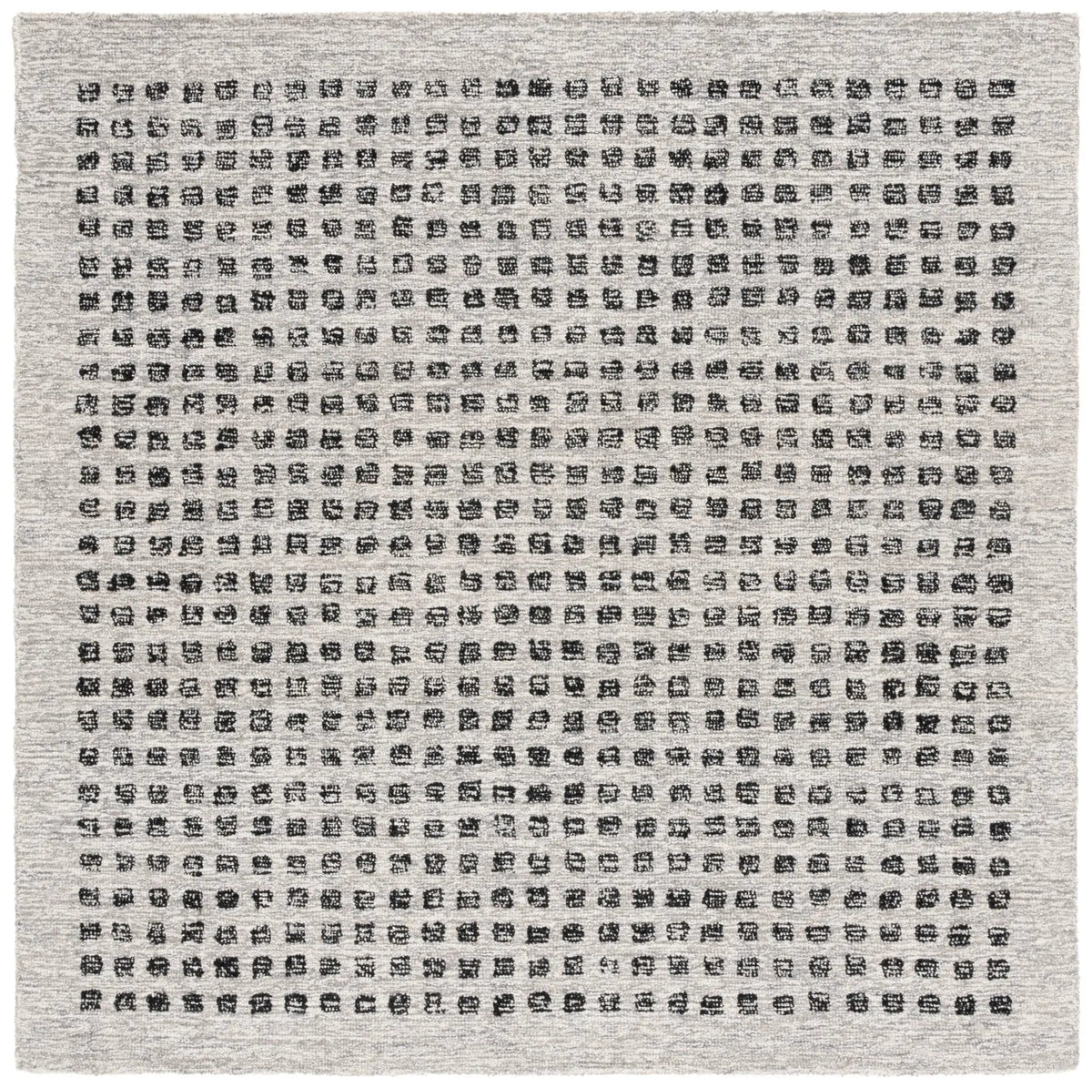 Safavieh Ebony 6'-0" x 6'-0" Rug in Silver / Black