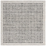 Safavieh Ebony 6'-0" x 6'-0" Rug in Silver / Black