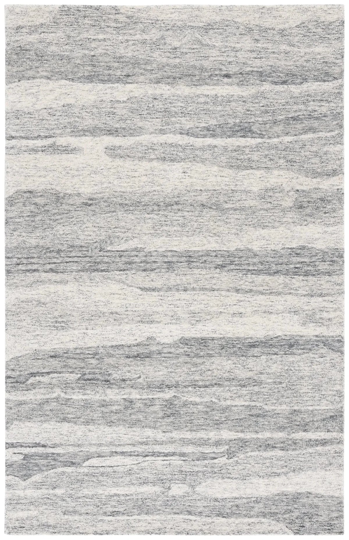Safavieh Ebony 4'-0" x 6'-0" Rug in Dark Grey / Ivory