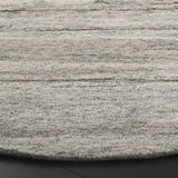 Safavieh Ebony 6'-0" x 6'-0" Rug in Dark Grey / Ivory