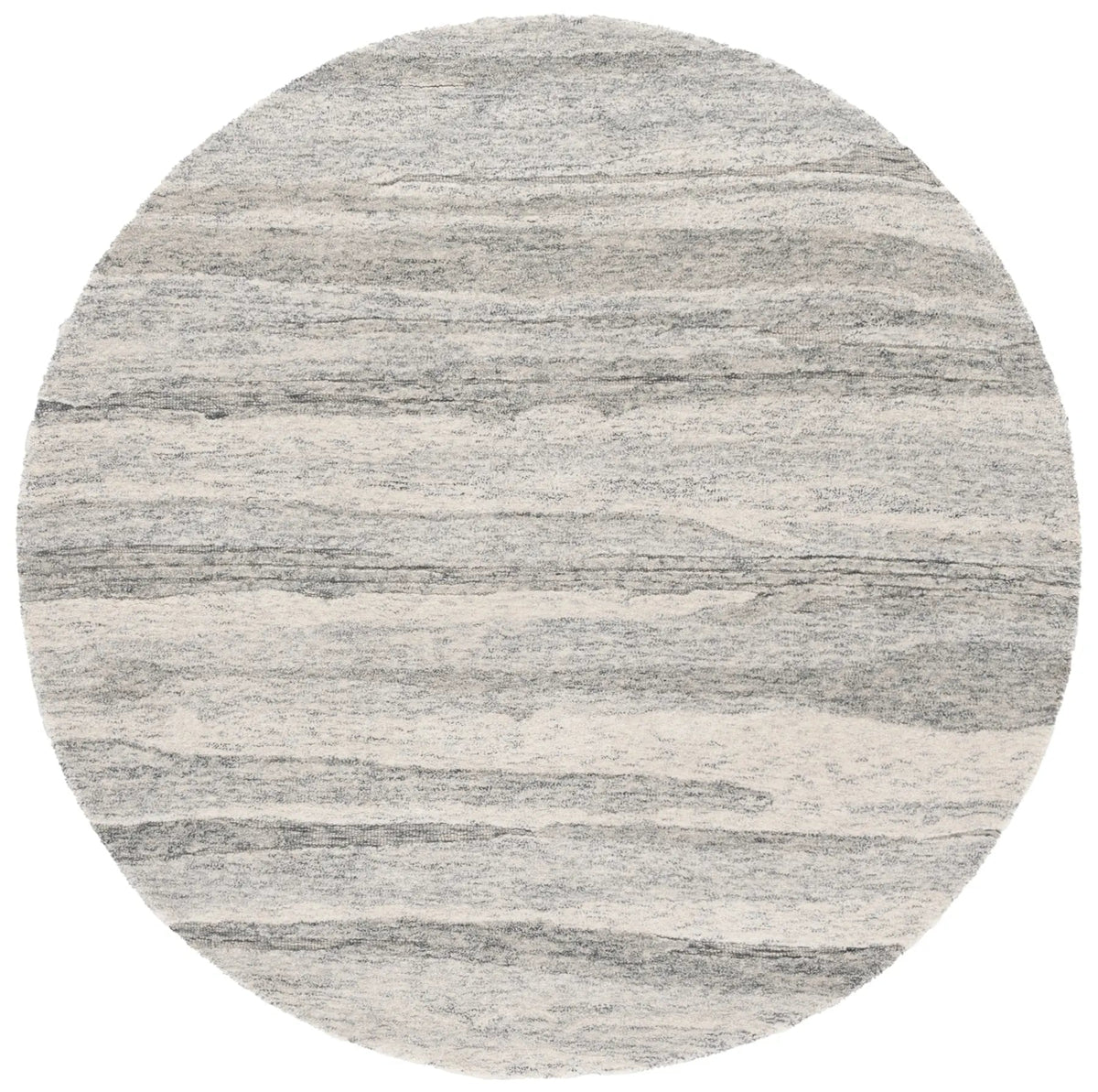 Safavieh Ebony 6'-0" x 6'-0" Rug in Dark Grey / Ivory