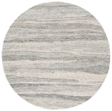 Safavieh Ebony 6'-0" x 6'-0" Rug in Dark Grey / Ivory