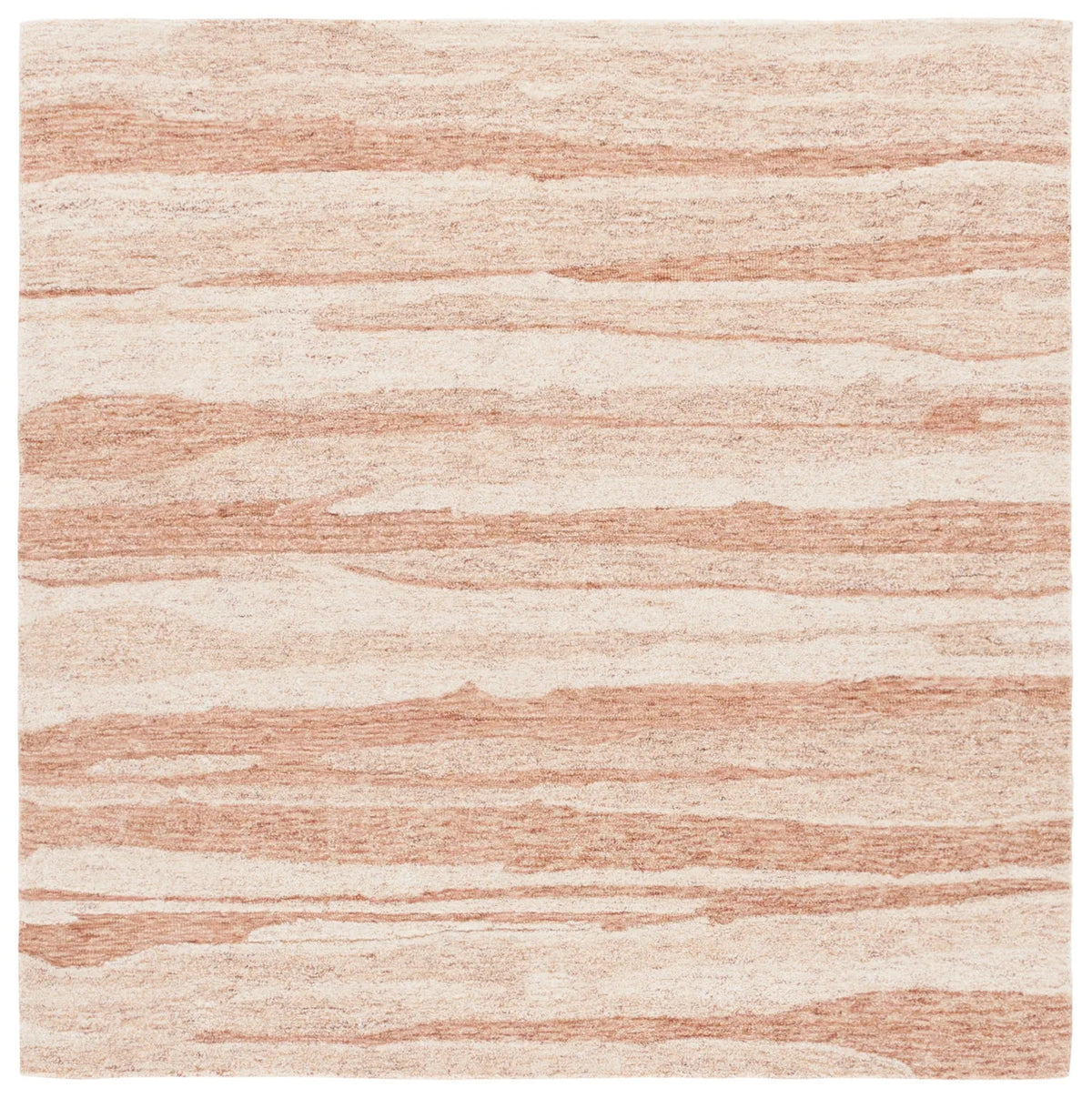 Safavieh Ebony 6'-0" x 6'-0" Rug in Rust / Ivory