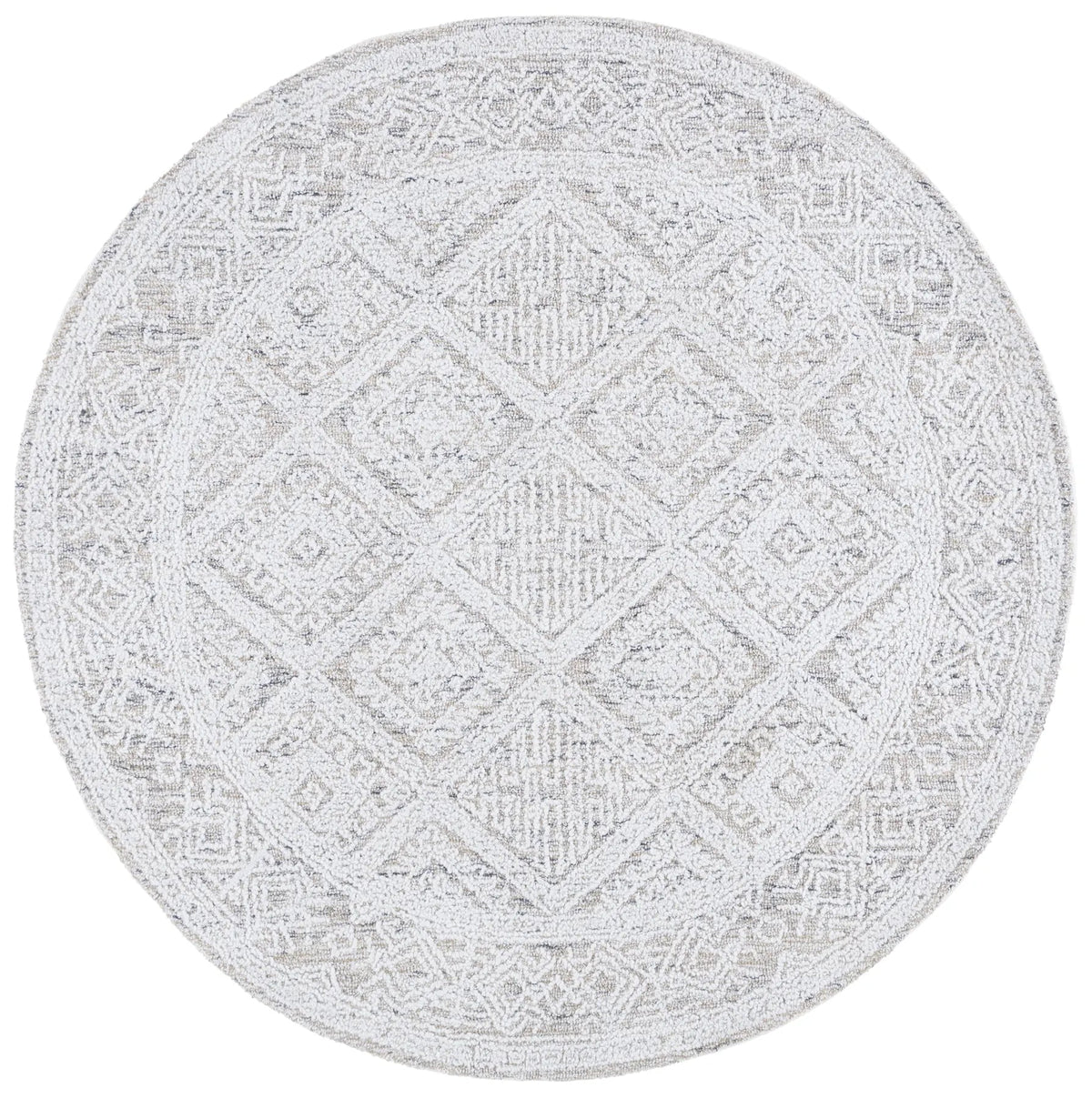 Safavieh Ebony 6'-0" x 6'-0" Rug in Taupe / Ivory