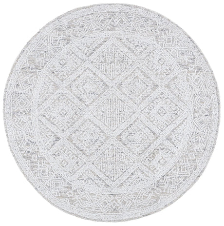 Safavieh Ebony 6'-0" x 6'-0" Rug in Taupe / Ivory