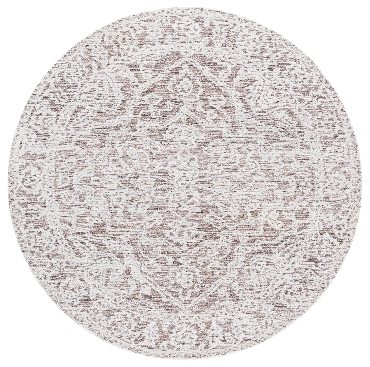 Safavieh Ebony 6'-0" x 6'-0" Rug in Ivory / Brown