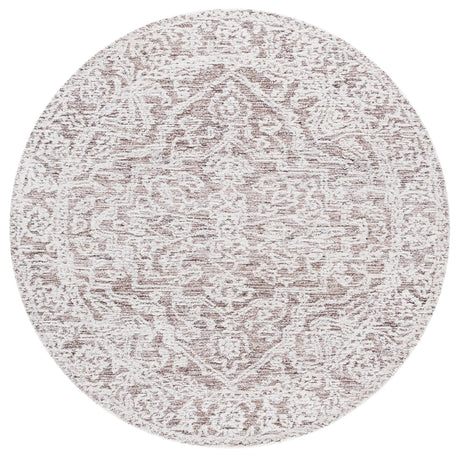 Safavieh Ebony 6'-0" x 6'-0" Rug in Ivory / Brown