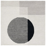 Safavieh Ebony 6'-0" x 6'-0" Rug in Black / Ivory