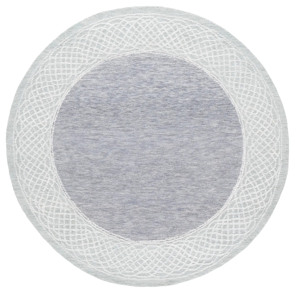 Safavieh Ebony 6'-0" x 6'-0" Rug in Grey / Ivory