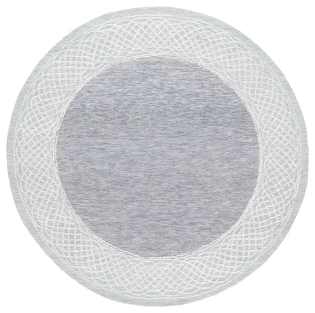 Safavieh Ebony 6'-0" x 6'-0" Rug in Grey / Ivory