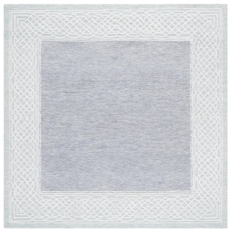 Safavieh Ebony 6'-0" x 6'-0" Rug in Grey / Ivory