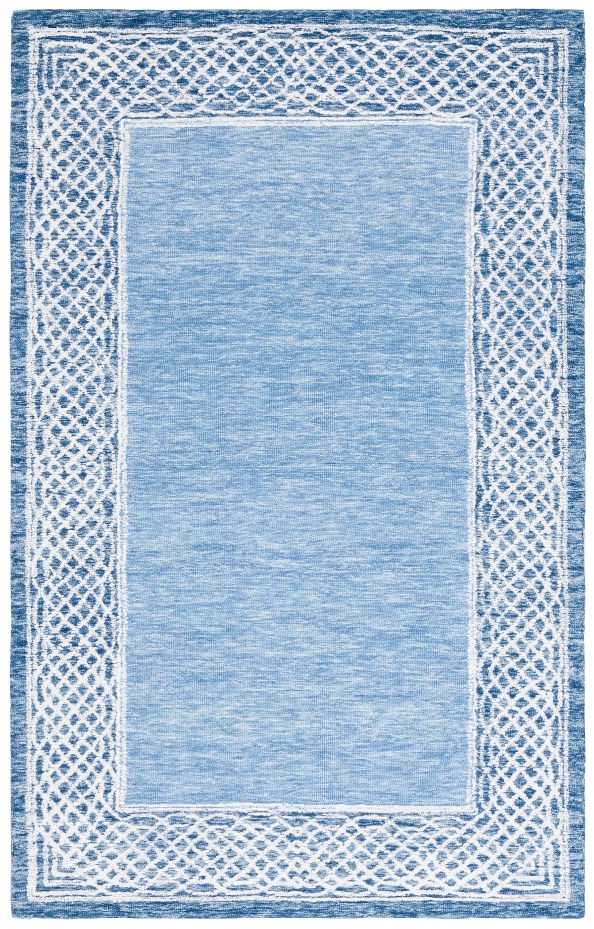 Safavieh Ebony 4'-0" x 6'-0" Rug in Blue / Ivory