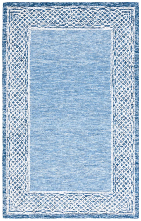 Safavieh Ebony 4'-0" x 6'-0" Rug in Blue / Ivory