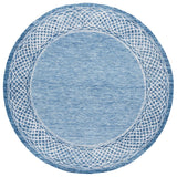 Safavieh Ebony 6'-0" x 6'-0" Rug in Blue / Ivory