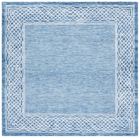 Safavieh Ebony 6'-0" x 6'-0" Rug in Blue / Ivory