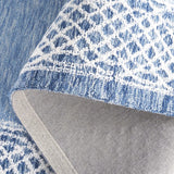 Safavieh Ebony 4'-0" x 6'-0" Rug in Blue / Ivory