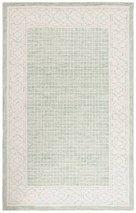 Safavieh Ebony 4'-0" x 6'-0" Rug in Green / Ivory